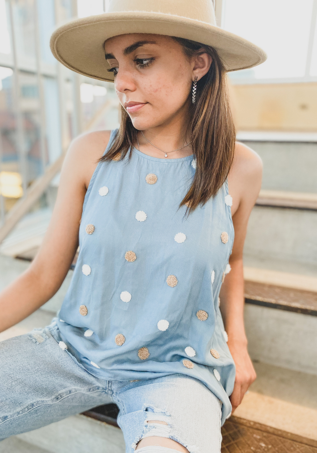 Blue Two Tone Sandstone Top